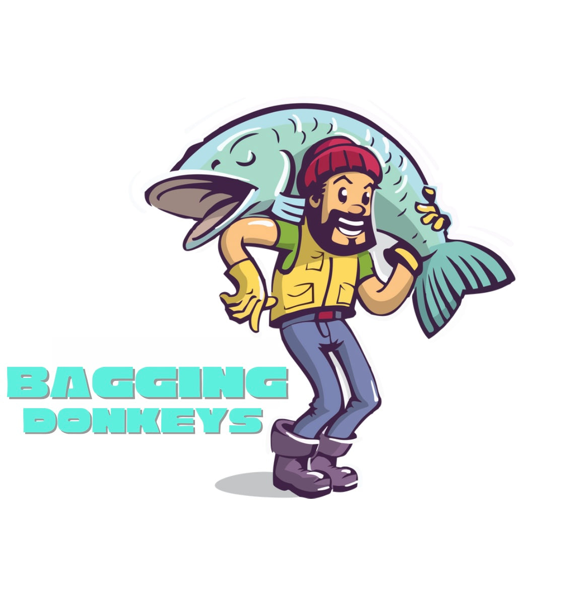 Bagging Donkeys Sticker
